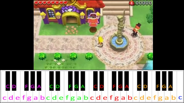 Hytopia Castle (The Legend of Zelda: Tri Force Heroes) Piano / Keyboard Easy Letter Notes for Beginners