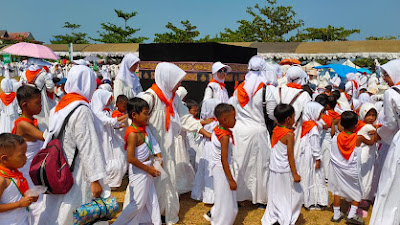 Peringati Hari Santri, YPMNU Jepara Adakan Simulasi Manasik Haji