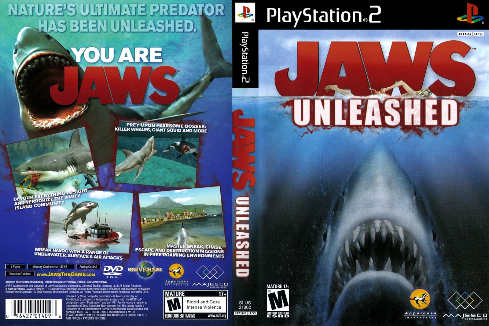 Download Game Jaws Unleashed PS2 Full Version Iso For PC ...