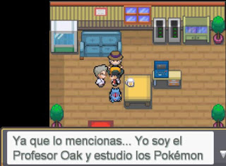 Pokemon Cuerpo de Cristal para Android Profesor Oak en Johto - Remake Pokemon Cristal para Android y PC