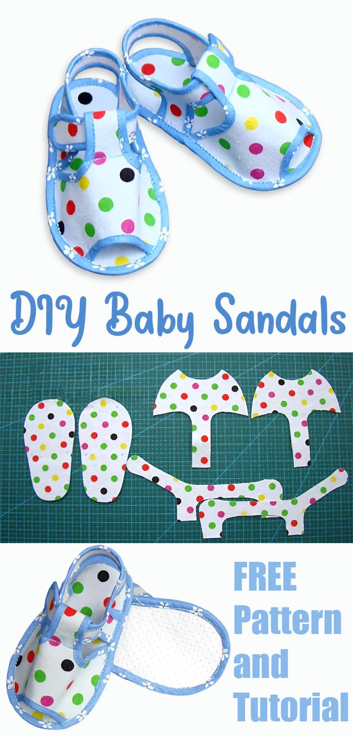 DIY Baby Sandals. Pattern & Tutorial