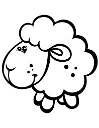 Best cartoon sheep coloring pages