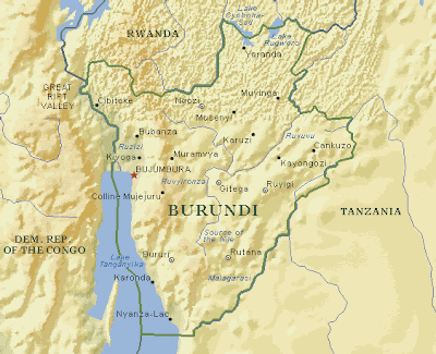 maps of burundi. Burundi Reference Map