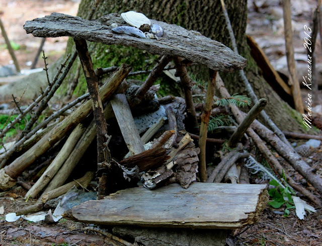 fairy house walk with kids