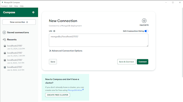 Set environment for mongodb