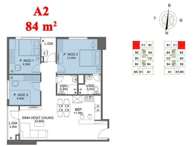 Mặt bằng căn hộ số mat bang can ho tai flc garden city