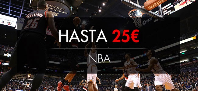 sportium bono 25 euros nba Heat vs Nets y Spurs vs Blazers 13 mayo