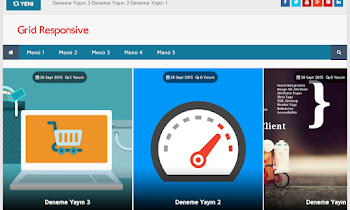 Grid Responsive Blogger Teması Türkçe