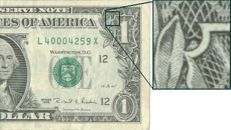 dollar bill. Behind the US dollar Bill