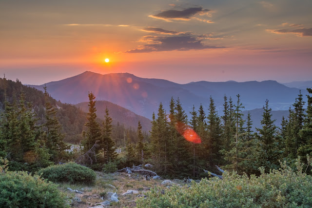 Sunrise from Mount Goliath Natural Area