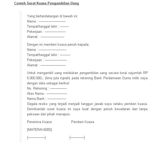 9+ Contoh Surat Kuasa Lengkap Terbaru 2018 & Cara Membuatnya