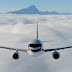 Sukhoi Superjet 100 In Flight Over The Cloud