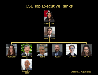 Chart showing top executives at CSE