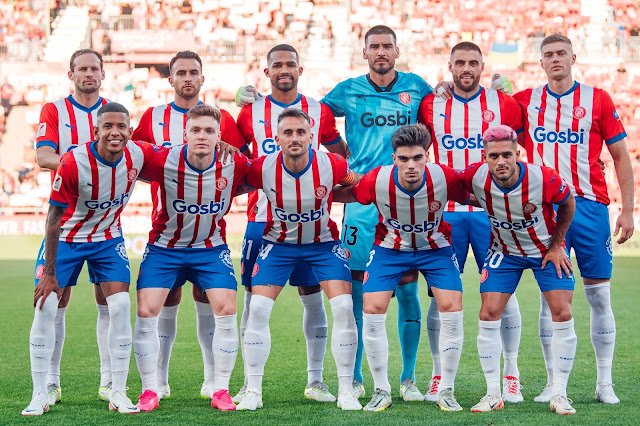 GIRONA F. C. Temporada 2023-24. Daley Blind, Eric García, Yangel Herrera, Paulo Gazzaniga, David López, Dovbyk. Sávinho, Tsygankov, Aleix García, Miguel Gutiérrez, Yan Couto. GIRONA F. C. 0 🆚 REAL MADRID C. F. 3 Sábado 30/09/2023, 18:30 horas. Campeonato de Liga de 1ª División, jornada 8. Girona, estadio Municipal de Montilivi: 14.184 espectadores. GOLES: ⚽0-1: 17’, Joselu. ⚽0-2: 21’, Aurélien Tchouaméni. ⚽0-3: 71’, Jude Bellingham.