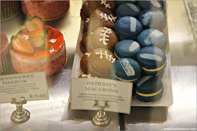 Macarons de los Patriots en el Mercado de Boston