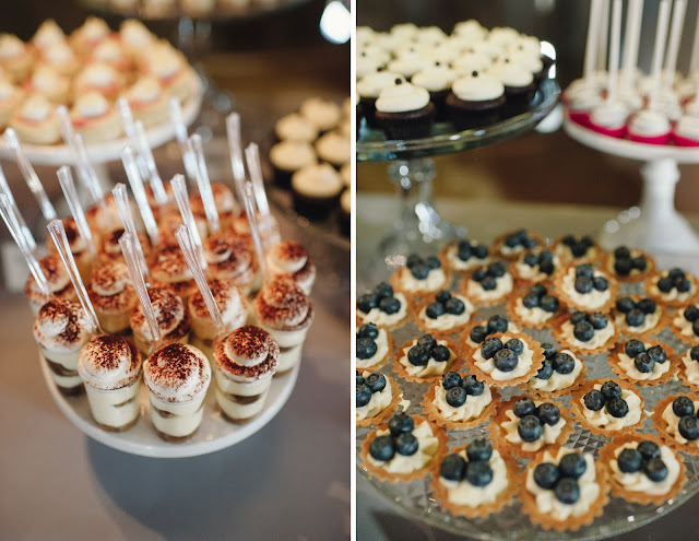 Minnesota Barn Wedding Dessert Shooters and Tartlets