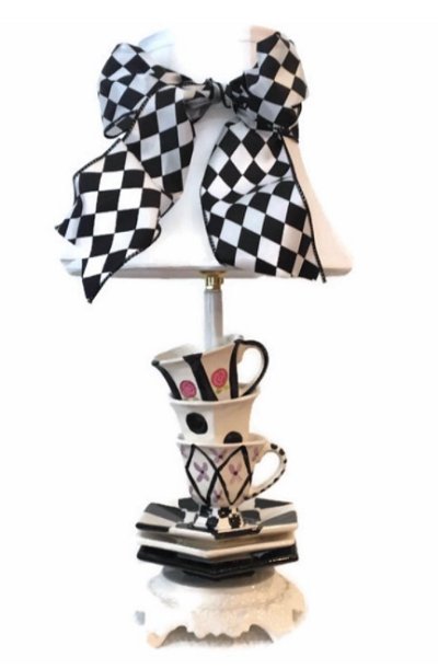 TEA CUP TABLE LAMP TEA POT TABLE LAMP ALICE IN WONDERLAND DECOR