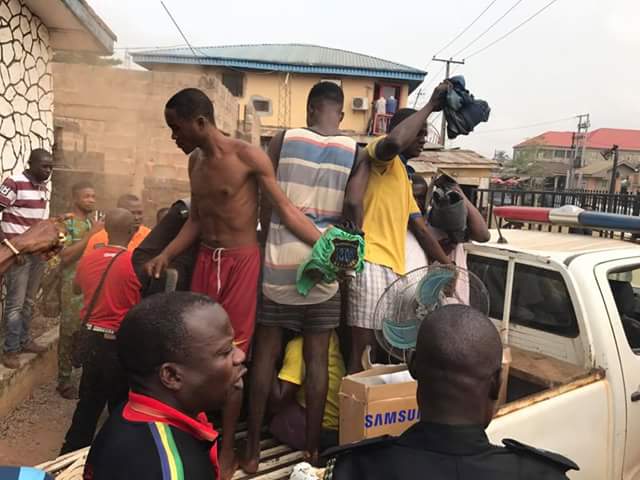  Photos: Security guard and gang kill his employer in Edo State, set the body ablaze and made away with her belongings