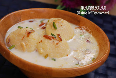 Rasmalai Indian cheese dessert milk powder dessert easy perfect 