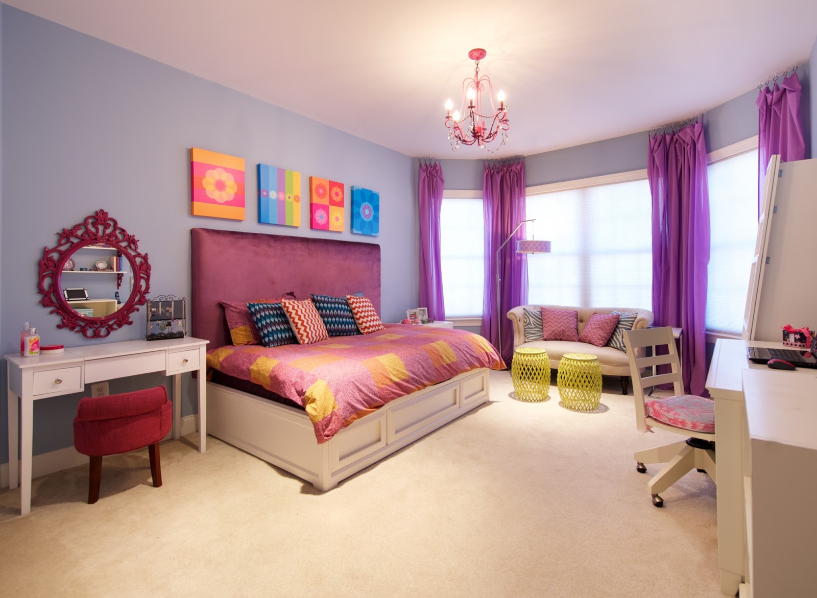 Funky, Colorful Haven for a Tween Girl from Olamar 