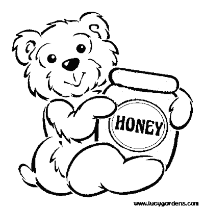 Honey Bear Coloring Pages