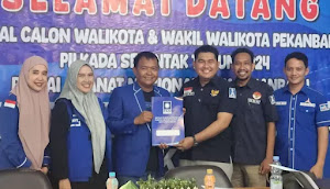 Serius Incar Kursi Walikota Pekanbaru, Agung Nugroho Ambil Formulir Pendaftaran di PAN