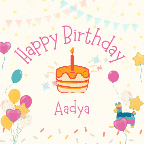 Happy Birthday Aadya GIF