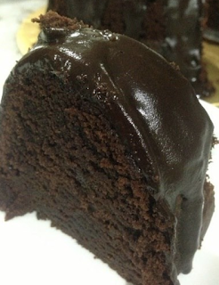 Deep Chocolate Sour Cream Pound Cake