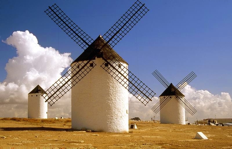 The first windmill appeared more in the 11th century, although in Castile-La Mancha it was not before the 16th century.