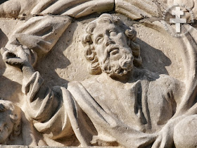 RIBEAUCOURT (55) - Fronton et statues de l'ancien maître-autel (XVIIIe siècle) 