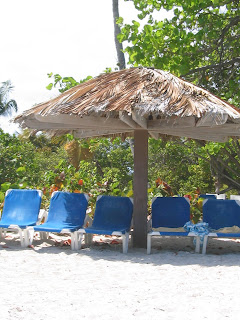 Umbrellas and chairs on Palomino Island