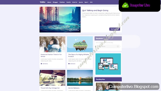 Volta Amp Blogger Template