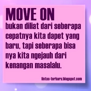 Gambar DP BBM Kata Kata Move On dari Mantan  Caption 