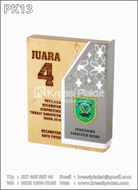 Plakat Kayu Kecamatan Berprestasi Kabupaten Berau 2019