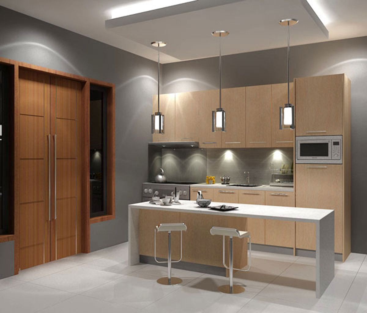 Designs Ruang Dapur  Untuk Rumah  Minimalis Modern 2021