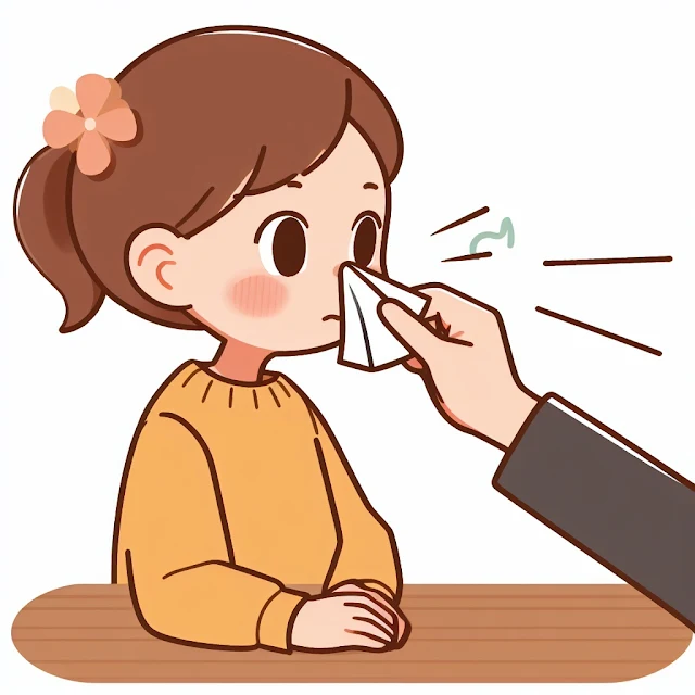 how to teach a child to blow their nose