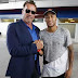 Arnold Schwarzenegger meets Neymar and other Barca stars 