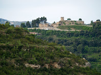 El Castell de Talamanca vist des de la zona de la Vinya Vella de Mussarra