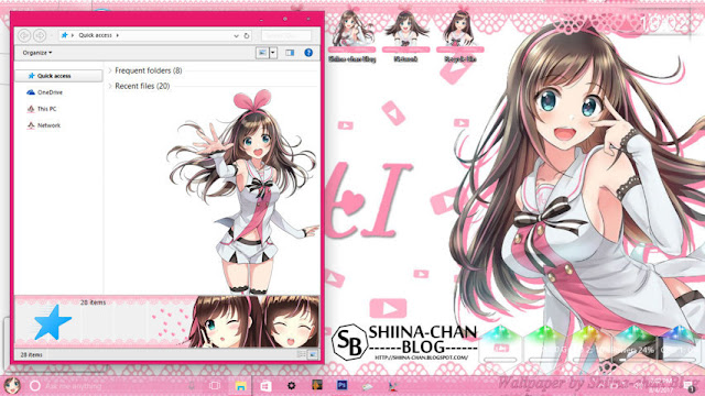 Windows 10 Ver. 1607 Theme Kizuna AI by Enji Riz