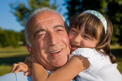 NAMC montessori classroom activities father's day grandpa and girl