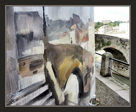 GIRONELLA-PINTURA-MANCHADO-CUADROS-PUENTE-PAISAJES-PINTAR-CUADROS-PINTOR-ERNEST DESCALS-