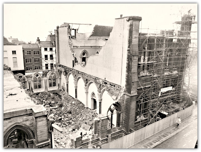 Preston Town Hall - Ground Floor and North Section Remains After the Fire