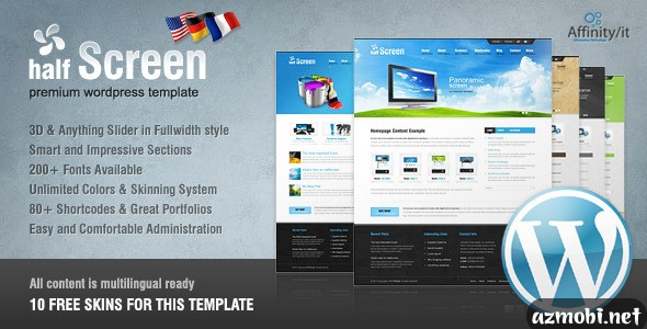 Halfscreen Premium Corporate & Portfolio WP Theme v1.2