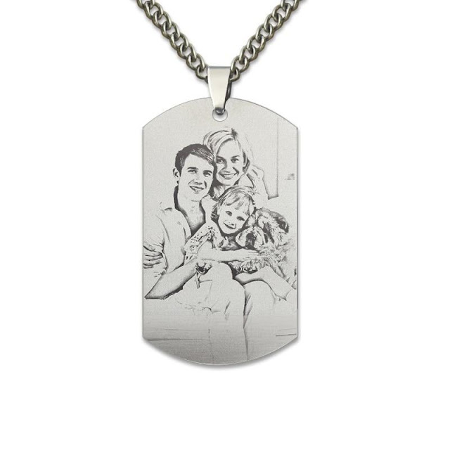 diamond picture pendant necklace