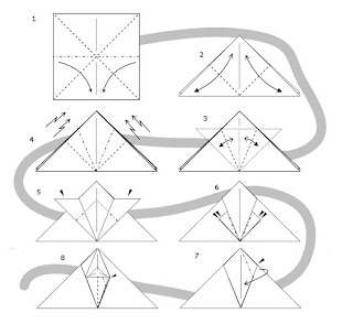 Cara Membuat Origami Ikan Mas : step 1