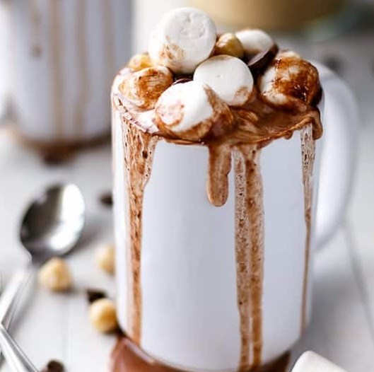 Nutella Hot Chocolate #drinks #hotdrink