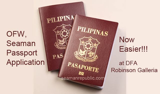 Easy application process for OFW and Seaman Philippine Passport