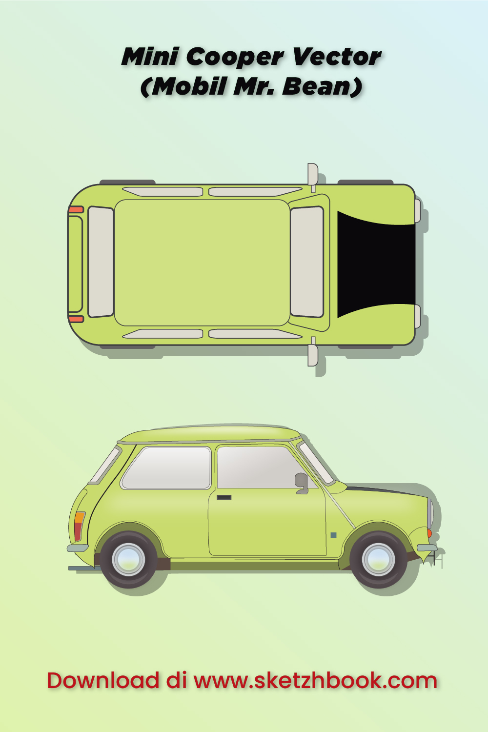 Mobil Mini Cooper Vector