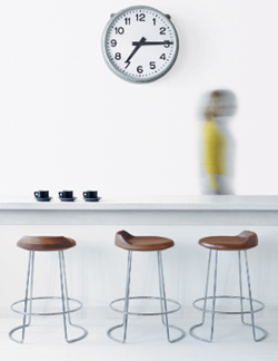 McGuire Walnut Swivel Counter Stool
