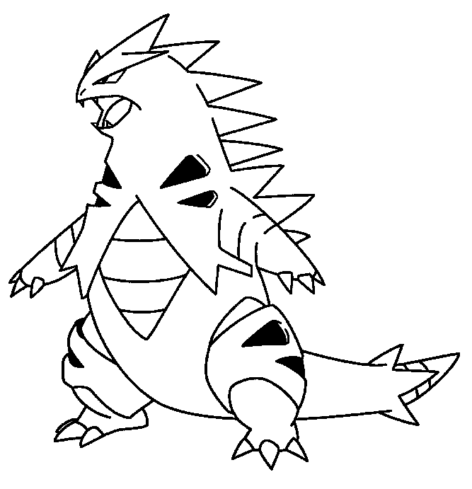  Tyranitar  Coloring  Pages  Coloring  Pages 